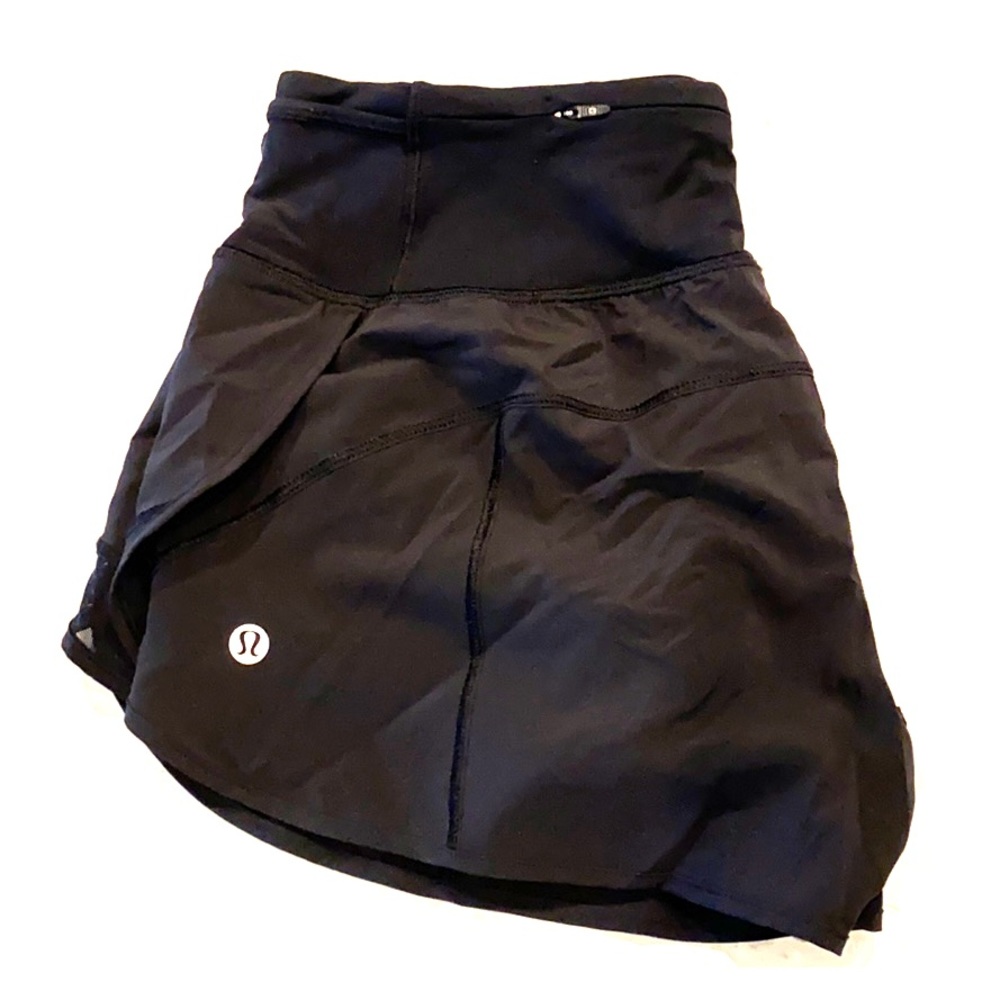 lululemon size 4 black running shorts.